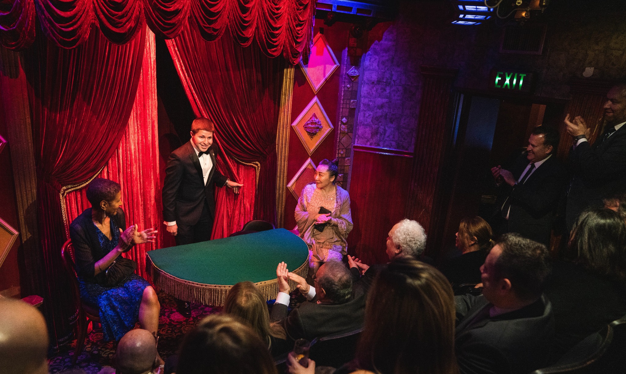 Zach Windell performing magic